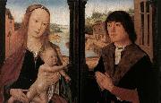 unknow artist Diptych with a Man at Prayer before the Virgin and Child painting